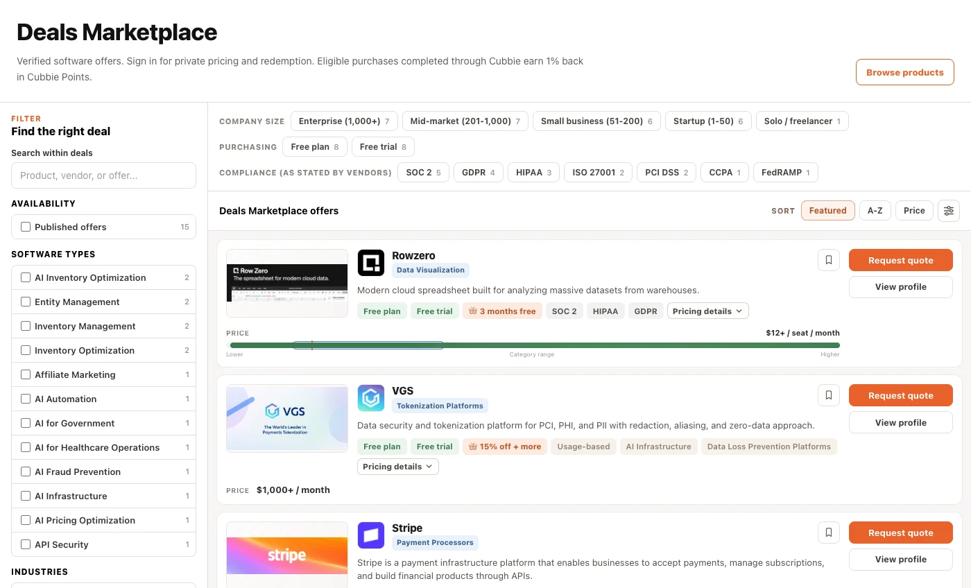 The Cubbie Deals Marketplace